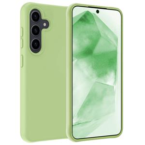 Basey Samsung Galaxy A55 Hoesje Siliconen Hoes Case Cover -Groen