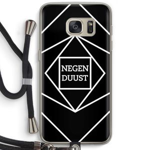 Negenduust geometrisch: Samsung Galaxy S7 Transparant Hoesje met koord