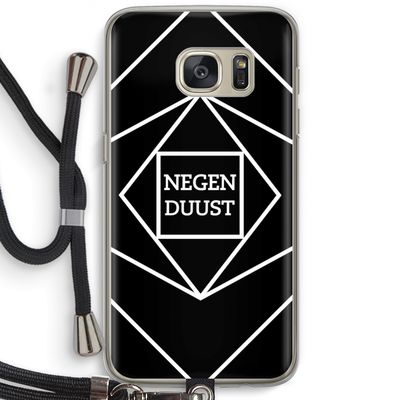 Negenduust geometrisch: Samsung Galaxy S7 Transparant Hoesje met koord