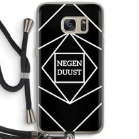 Negenduust geometrisch: Samsung Galaxy S7 Transparant Hoesje met koord