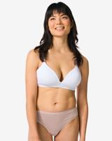 HEMA Dames Strings Stretch Katoen - 2 Stuks Lichtbruin (lichtbruin)