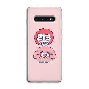 Hartje: Samsung Galaxy S10 4G Transparant Hoesje
