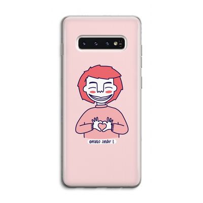 Hartje: Samsung Galaxy S10 4G Transparant Hoesje