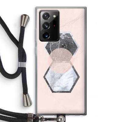 Creatieve toets: Samsung Galaxy Note 20 Ultra / Note 20 Ultra 5G Transparant Hoesje met koord