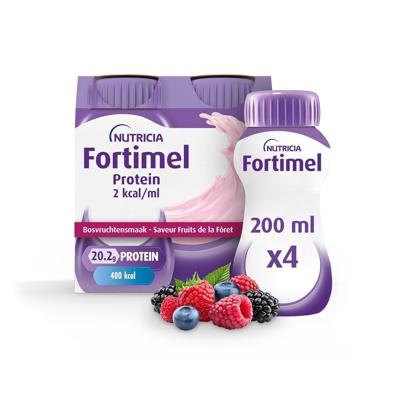 Fortimel Protein 2 Kcal Bosvruchten 4x200ml