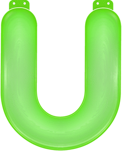Opblaasbare letter U groen   -