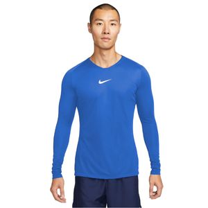 Nike Dri-Fit Park Ondershirt Lange Mouwen Blauw Wit