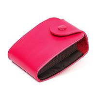 KB187 Litchi textuur lederen grote capaciteit kaarthouder portemonnee (Rose Red)