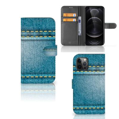 Apple iPhone 12 Pro Max | Wallet Case | met Pasjes | Jeans