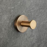 Handdoek haak SaniClear Antique | Wandmontage | Messing | Rond | Verouderd messing