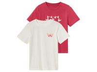 lupilu 2 kinder T-shirts (beige/bes, 86/92) lupilu 2 kinder T-shirts (beige/bes, 86/92)