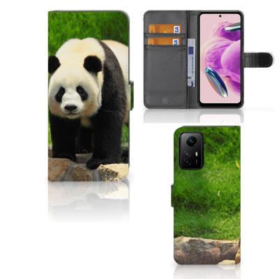Xiaomi Redmi Note 12S | Telefoonhoesje | Met pasjeshouder | Panda Xiaomi Redmi Note 12S | Telefoonhoesje | Met pasjeshouder | Panda