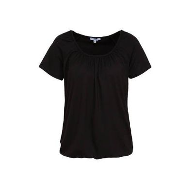 Yest basic top Yona met plooien zwart Yest basic top Yona met plooien zwart