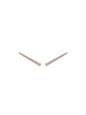 ALINKA bijou d'oreille "Vera" en or rose 18ct et diamants - Métallisé