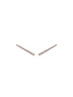 ALINKA bijou d'oreille "Vera" en or rose 18ct et diamants - Métallisé