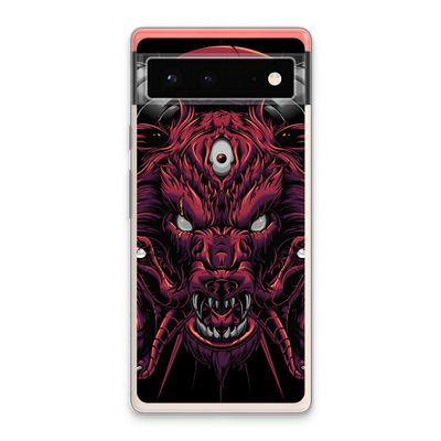 Hell Hound and Serpents: Google Pixel 6 Transparant Hoesje