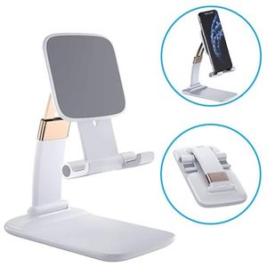 Opvouwbare Gravity Desktop Houder voor Smartphone/Tablet (Geopende verpakking - Bevredigend) - Wit