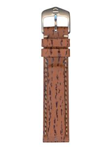 Horlogeband Tag Heuer WF2110-K / BC0525 Leder Bruin 19mm