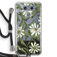 Wit bloemenpatroon: LG G6 Transparant Hoesje met koord Wit bloemenpatroon: LG G6 Transparant Hoesje met koord