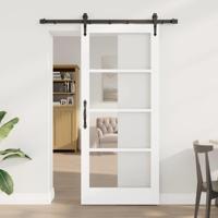 Schuifdeur met Hardware Set 'ORKDAL'Wit 78x202 cm