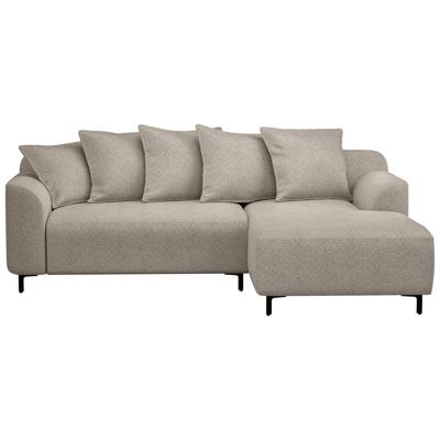 Leen Bakker - Bank Elsa Met Chaise Longue Rechts - Anthology - Stof - Beige - 177x246x84 Cm