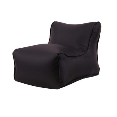 Waterdichte mini opblaasbare baby zetels SofaChair meubilair Bean Bag Seat kussen (zwarte zitting)