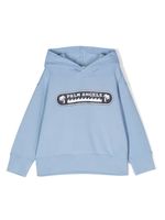 Palm Angels Kids hoodie Palm Waves en coton - Bleu