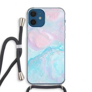 Fantasie pastel: iPhone 12 mini Transparant Hoesje met koord