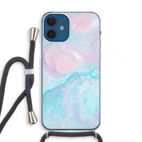 Fantasie pastel: iPhone 12 mini Transparant Hoesje met koord