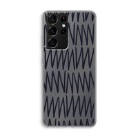 Marrakech Zigzag: Samsung Galaxy S21 Ultra Transparant Hoesje Marrakech Zigzag: Samsung Galaxy S21 Ultra Transparant Hoesje