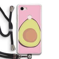 Avocado: Pixel 3 Transparant Hoesje met koord