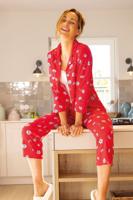 Rode dames doorknoop pyjama Hajo Madelief