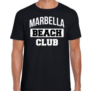 Marbella beach club zomer t-shirt zwart voor heren