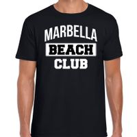 Marbella beach club zomer t-shirt zwart voor heren - thumbnail