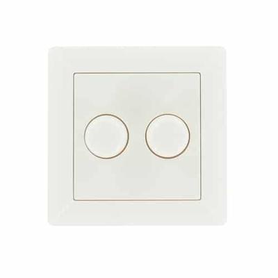 Enkelvoudig afdekraam duo dimmer model Jung wit