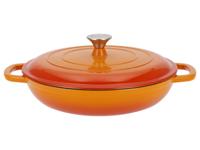 SILVERCREST Gietijzeren pan 30 cm 3,7 L (Oranje)