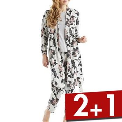 Damella Greymelange Flower Wrap Around Robe * Actie *