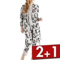 Damella Greymelange Flower Wrap Around Robe