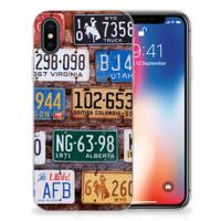 Apple iPhone X | Xs | Siliconen hoesje | met foto Kentekenplaten