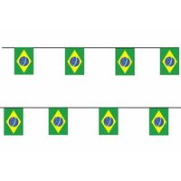 2x Papieren slinger Brazilië 4 meter landen decoratie