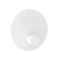 Hotbath Cobber afbouwdeel inbouwthermostaat met 2 pushbuttons mat wit PB009EXTWH