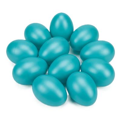 Hobby knutsel eieren - 75x - 4,5 cm - lichtblauw - kunststof - decoratie paaseieren