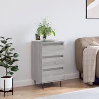 Dressoir 40x35x70 cm bewerkt hout grijs sonoma
