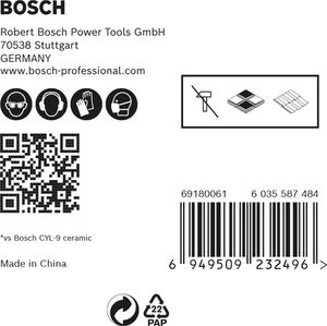 Bosch Accessoires Expert HardCeramic HEX-9 boorset 4/5/6/8/10 mm 5-delig - 1 stuk(s) - 2608900597