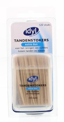 Idyl Tandenstokers extra dun met fluoride en mintsmaak