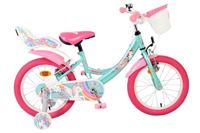 Volare unicorn kinderfiets - meisjes - 16 inch - groen - twee handremmen