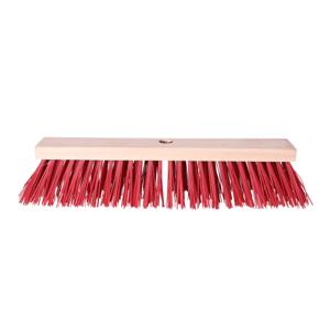 Bezemkop - Elaston - rood - hout - hard - 40 cm - 24mm - straatbezem/buitenbezem