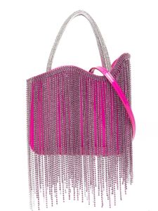 Le Silla mini sac Ivy orné de cristaux à franges - Rose