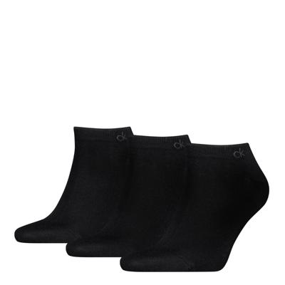 Calvin Klein Sneakersokken Heren 3-pack Zwart-39/42
