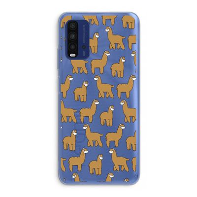 Alpacas: Xiaomi Redmi 9T Transparant Hoesje